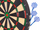 Tabllo elektronike darts Enero 43 cm, 18 lojëra, me shigjeta, e zezë