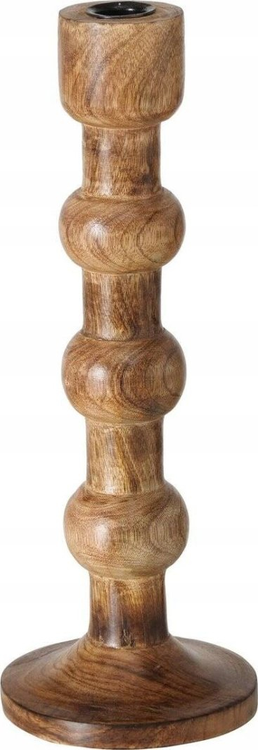 Свеќник Boltze Home Bubbles, манго дрво, 10 x 10 x 26 cm, кафеав