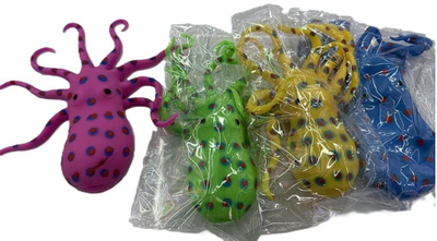 Set lodrash squishy oktapod Adar, antistres, me ngjyra të ndryshme
