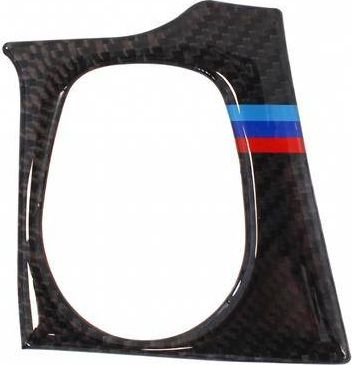 Mbulesë dekorative butoni start stop BMW F30 F34, efekt karboni, ABS, e zezë