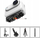 Adapter Puluz PU973B për GoPro 14 në Insta360 GO 3 GO 3S, i zi