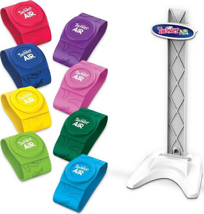 Lojë tavoline Hasbro Twister Air, me aplikacion, 8 shirita, shumëngjyrëshe