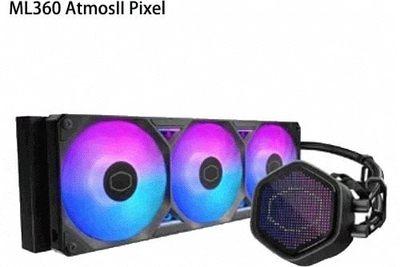 Ладилник со вода за процесор Cooler Master MasterLiquid 360 Atmos II, 360mm, ARGB, црн