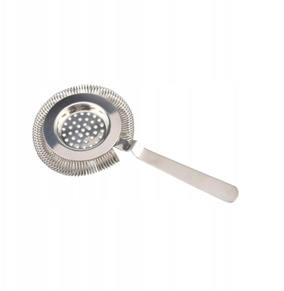 Strainer çeliku për kokteje, çelik inox 18/10, ngjyrë argjendi