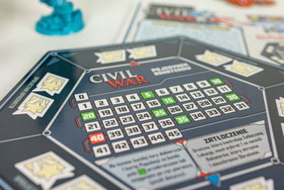 Zgjerim loje me tabela Portal Games Marvel United Civil War, edicioni polonisht