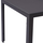Tavolinë metalike + xham 150×90×75 cm,"HM5767.01", gri