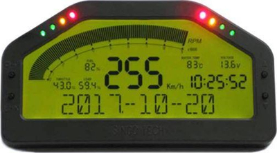 Panel dixhital TurboWorks Display Dashboard OBD2, ekran LED, për makina sportive, i zi