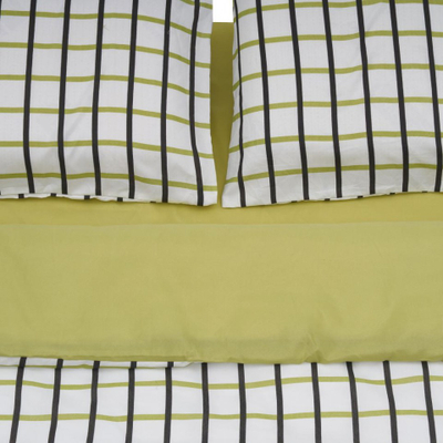 Set shtrati KS Checker, king size, mikrofibër 100% poliester, shumëngjyrësh