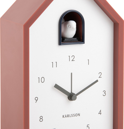 Будилник Karlsson Modern Cuckoo, механизам кукавица, модерен дизајн