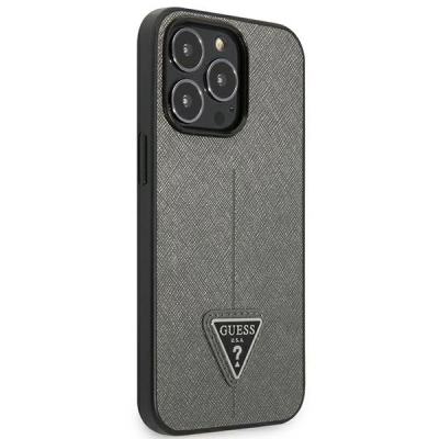 Mbulesë telefoni Guess GUHCP13XPSATLG, iPhone 13 Pro Max 6.7", hardcase, argjendi