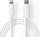 Кабел за полнење Nedis USB-C во Lightning, 1m, ултра флексибилен силикон, MFi, бел