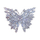 Karficë për femra Troli Glittering Butterfly, e argjendtë