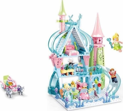 Set ndërtimi Sluban M38-B0898, 447 copa, kështjellë dimri, me ngjyra