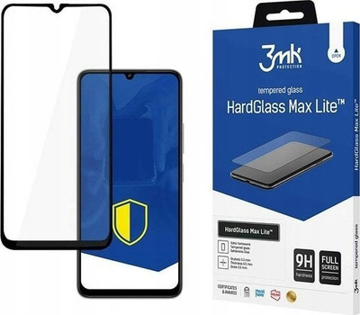 Xham mbrojtës 3mk HardGlass Max Lite për Redmi 13C 5G, 0.3mm, fortësi 9H, i zi