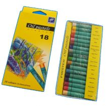 Pastelë me vaj Titanum Oil Pastels, set me 18 ngjyra, shumëngjyrëshe