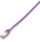 Мрежен кабел Equip Platinum, Cat.6A S/FTP, 3m, виолетов