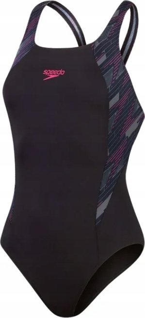 Kostum noti për gra Speedo HyperBoom Muscleback, Endurance+, i zi me rozë