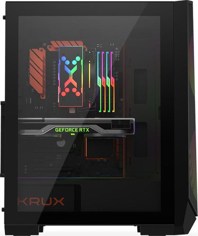 Kasë kompjuteri Krux Vortex ARGB (KRX0094), e zezë