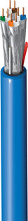 Kabllo rrjeti Belden 10GX, Cat6 Enhanced, bakri, blu