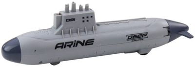 Lodër nëndetëse Leanto Submarine Ship Shooting Torpedoes, 28cm, plastike, gri