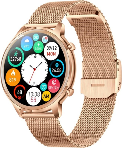 Orë inteligjente Manta Kelly, për gra, Bluetooth, çelik, ngjyrë ari