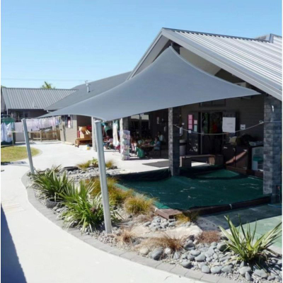 Çadër dielli Saska Garden, katrore 4x3 m, poliestër, gri