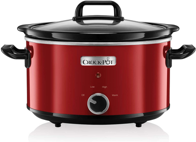 Tenxhere gatimi i ngadalshëm Crock-Pot 3.5L, 2 nivele temperature, e kuqe