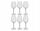 Set gotash vere Secret de Gourmet Volta, 6 copa, 380 ml, transparencë