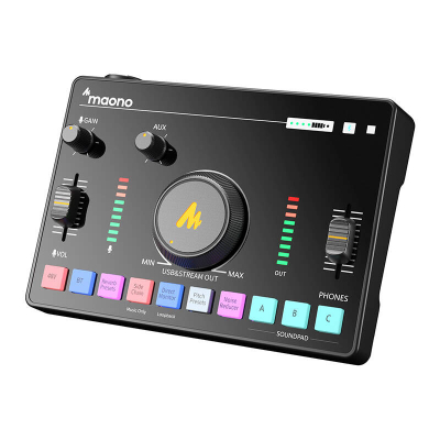 Mikser audio Maono AMC2 Neo, kartë zanore USB, Bluetooth, i zi