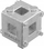 Kub pistonash freni Stanley STHT80883-0, 3/8", metalik argjendtë