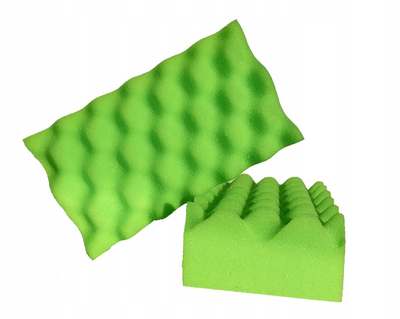 Sfungjer larës makine Pure Chemie Green Sponge Pro, profil i valëzuar, nuk gërvisht, jeshil