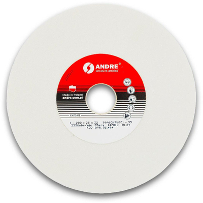 Disk bluarës i sheshtë Andre, 200x25x32 mm, 99A60K, i bardhë