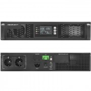 UPS për rack Qoltec Zlon, 1kVA 1000W, ekran LCD, i zi