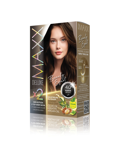 Ngjyrë për flokë Maxx Deluxe B.Expert, 4.0 Brown, 50ml