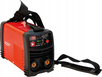 Aparat saldimi inverter Weldman MINI ARC 160 Synergy, 160A, set me valixhe alumini, portokalli