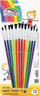 Set furçash për pikturë Grand Brushes, 12 copë, me madhësi nga më të ndryshmet, shumëngjyrëshe
