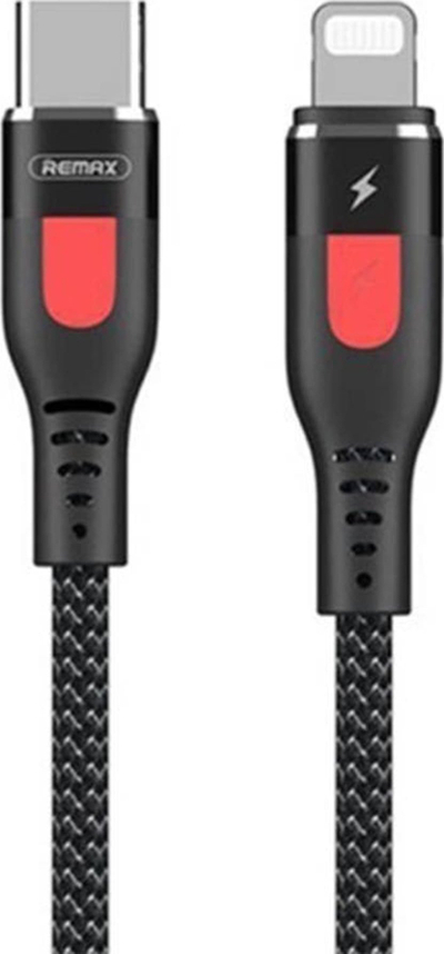 Kabllo kariku Remax Lesu Pro, USB C në Lightning, 1m, 20W PD, e zezë