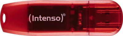 УСБ Интенсо Ребоул Лајн, 128GB, USB 2.0, црвена
