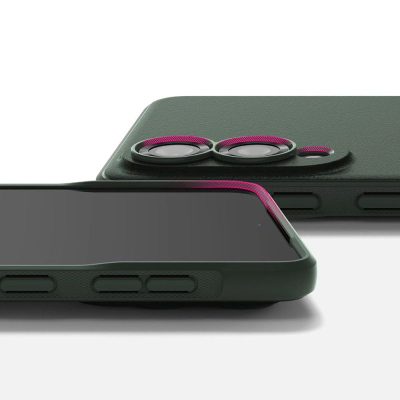 Калфa телефон Ringke Onyx за Samsung Galaxy S25 Edge, антилизгачки, цврста заштита, темно зелена