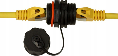 Bashkues rrjeti Techly 363548, RJ45 Cat6a S/FTP, i blinduar
