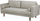 Divan klasik me 3 vende, me peliçe, 177cm, ngjyrë taupe