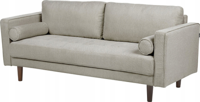 Divan klasik me 3 vende, me peliçe, 177cm, ngjyrë taupe