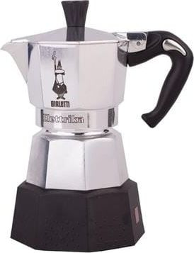 Moka elektrike Bialetti 2778/MR, 2 filxhanë, 0,09 L, alumin / plastik, e zezë / inoks