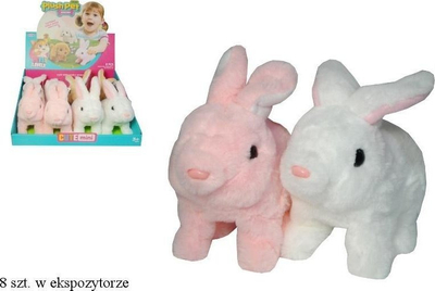 Lepur lodër pelush Swede Rabbit, lëviz kokën dhe bishtin, MIX