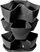 Vazo lulesh Prosperplast Coubi DKN3003-426U, set me 3 pjesë, 29.5 cm, grafit