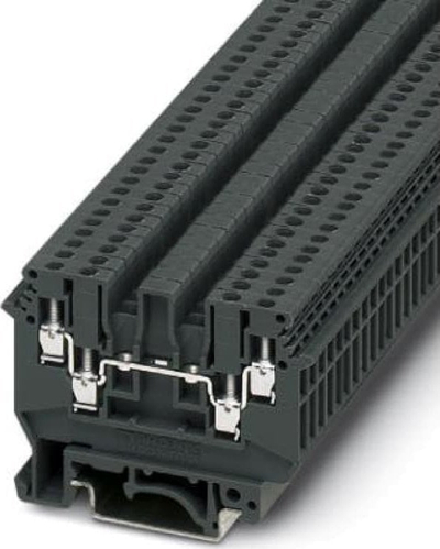Klemë binari Phoenix Contact TB 2.5-QUATTRO, 4 përçues, 2.5mm², 24A, gri e errët
