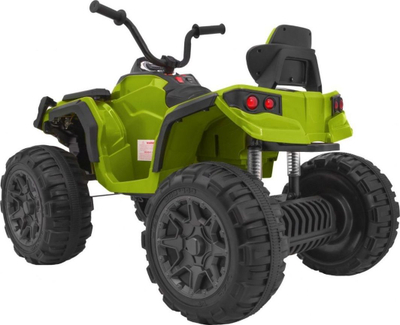 Quad elektrik për kalamaj, me rrotat me shkumë, bateri që rikarikohet, jeshil