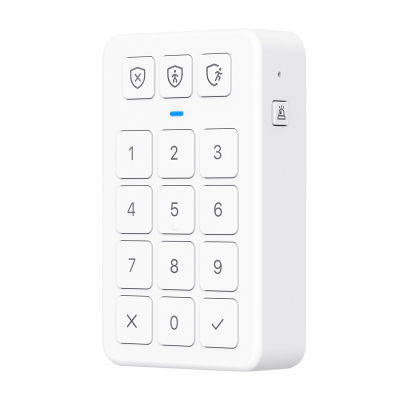 Tastierë wireless sigurie X-Sense SKP0A, rreze 500 m, me buton paniku, e bardhë