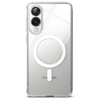 Футрола за телефон Ringke Fusion Magnetic, MagSafe, за Samsung Galaxy S25 Edge, транспарентна
