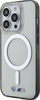 Këllëf telefoni BMW Silver Ring MagSafe për iPhone 14 Pro Max, transparent, kompatibil me MagSafe